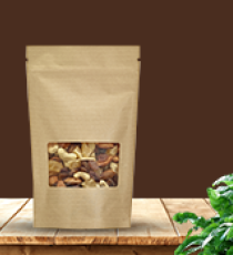 Doypack® éco reponsable - kraft film recyclable avec fenêtre