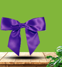 Nœud Satin - Violet