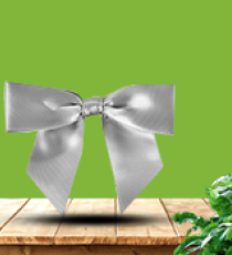 Nœud Satin - Gris Argenté