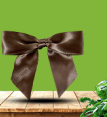 Nœud Satin - Chocolat