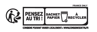 Etiquette emballage Doypack&reg; recyclable en collection - Deltasacs France