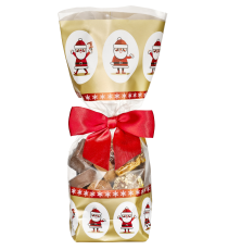 Sac fond carton - Noël doré