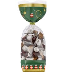 Sac fond carton Noël - Evergreen vert 