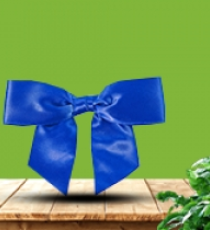 Nœud Satin - Bleu Marine